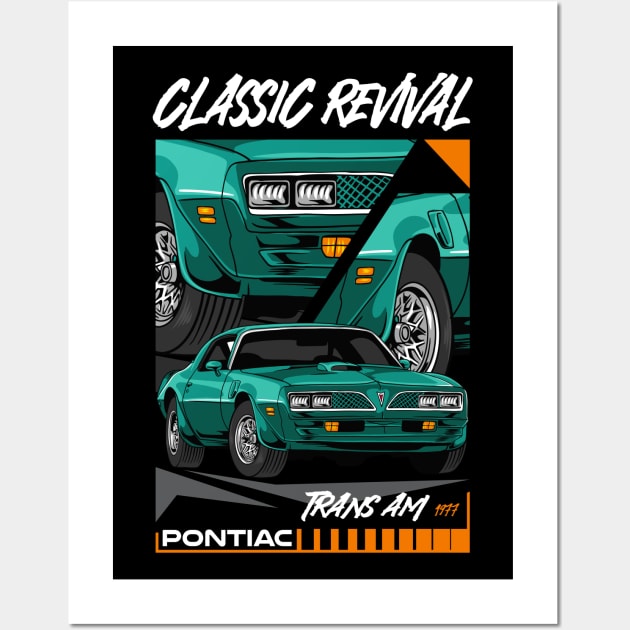 Retro Trans Am Car Wall Art by milatees